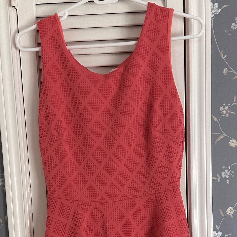 Le Lis Kano Textured Knit Dress Stitch Fix Coral Sleeveless, Size Small